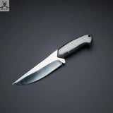 10.5" Inches HAND FORGED Full Tang D2 Steel Hunting Knife+ Leather sheath - ZB Knives Store