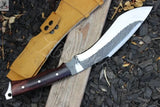 18" Inches HAND FORGED Full Tang 1095 High Carbon steel Kukri Knife + leather sheath - ZB Knives Store