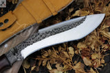 18" Inches HAND FORGED Full Tang 1095 High Carbon steel Kukri Knife + leather sheath - ZB Knives Store