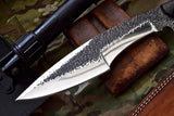 Custom Handmade Hunters Knife with Leather Sheath - ZB Knives Store