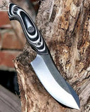 Professional Grade Skinning Knife - Hand - Forged High Carbon Steel with Leather Sheath - ZB Knives Store