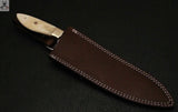 CUSTOM HANDMADE DAMASCUS STEEL CHEF KNIFE CAMEL BONE - ZB Knives Store