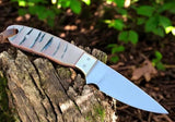 Buck Knife D2 Steel Blade & Non - Slip Sheep Horn Handle - ZB Knives Store
