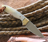 Canadian belt knife with Leather Knife Sheath For Belt - ZB Knives Store