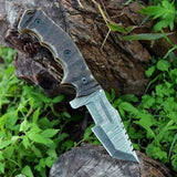 EDC Tracker Folding Pocket Knife - Handmade Damascus Steel - ZB Knives Store