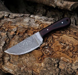 EDC Viking Knife - D2 Steel Engraved Blade With Knife Belt Case - ZB Knives Store