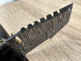 Tactical Defender Folding Pocket Knife – 8" Custom Handmade Damascus Steel Blade with Exotic Pakka Wood Handle - ZB Knives Store