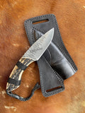 Valhalla Knife - Norse Handcrafted Blade & Antler Horn Handle - ZB Knives Store